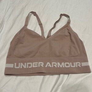 Medium mauve pink under armour sports bra